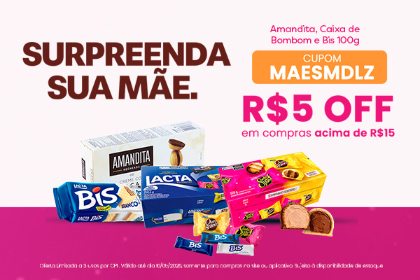 cupom mondelez 10/5